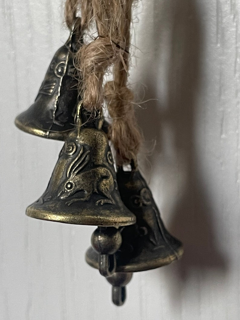 Traditional Witch Bells With Hares And Birds