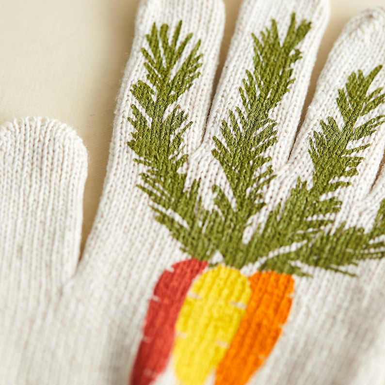 Heirloom Carrot Gardening Gloves