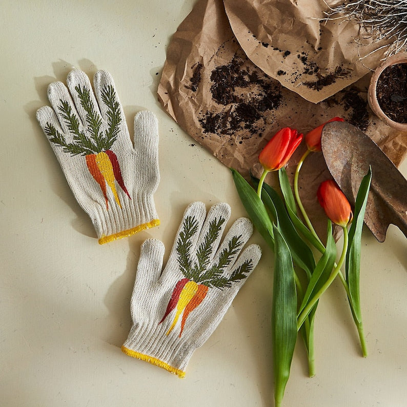 Heirloom Carrot Gardening Gloves