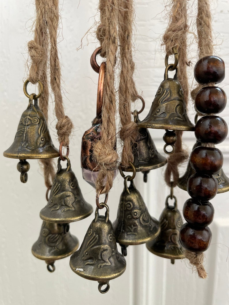 Traditional Witch Bells With Hares And Birds
