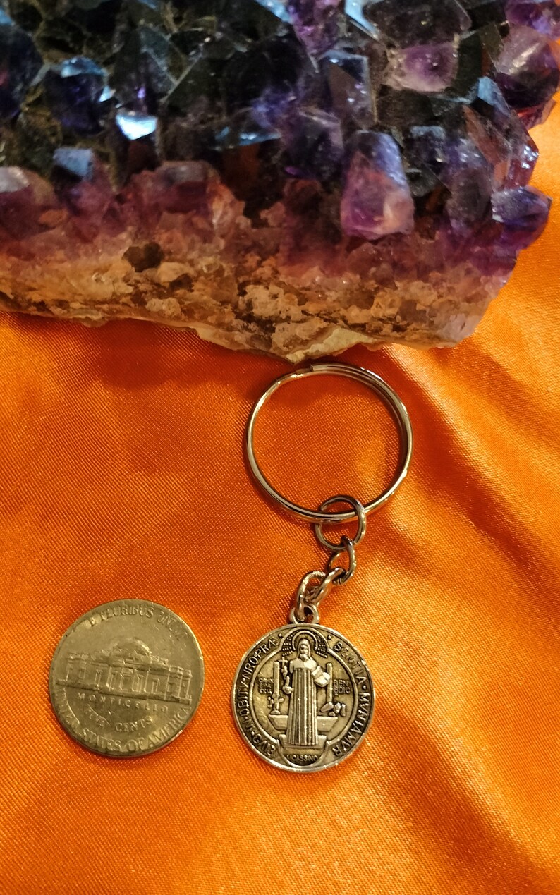 St. Benedict, Catholic, protection, pendant,key chains