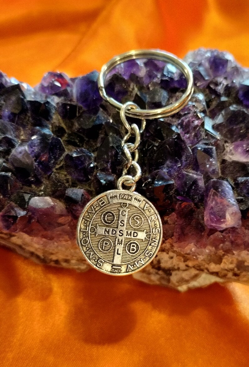 St. Benedict, Catholic, protection, pendant,key chains