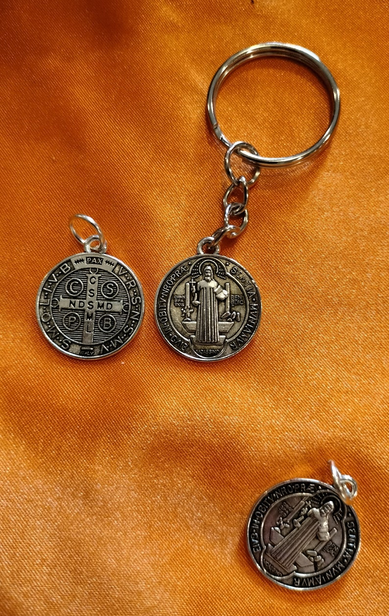St. Benedict, Catholic, protection, pendant,key chains