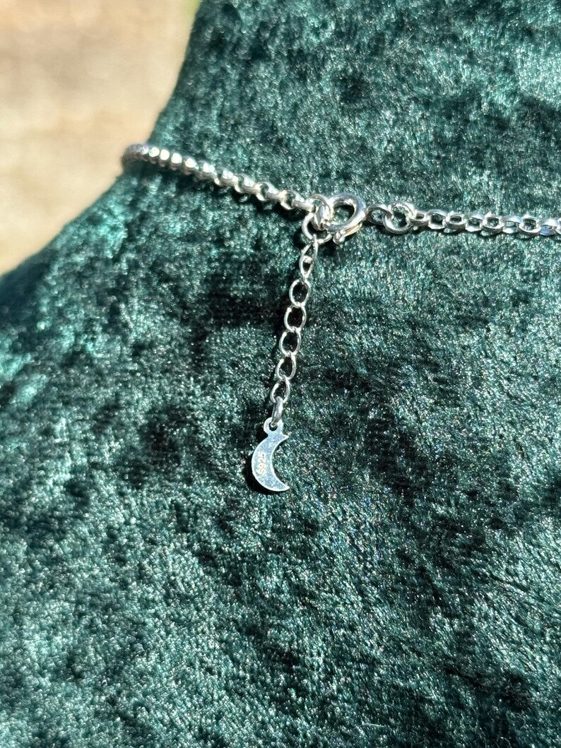 Stirling Silver And Bronze Twilight Fern Necklace