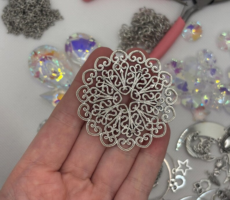 Crystal Suncatcher Kit, Owl & Moon 420pc Rainbow Light Catcher Craft Set, Boho Window Hanging, Gift for DIY Maker, Enchanted Home Accessory